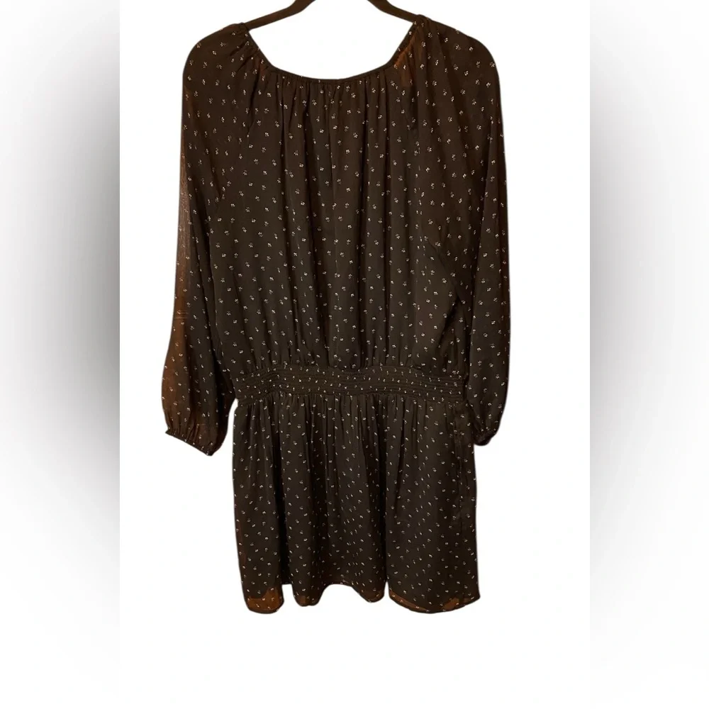 Abercrombie & Fitch Black Long Sleeve Mini Dress Size XL - Picture 6 of 8